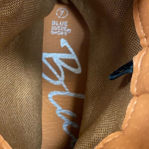 Blue Suede Shoes women’s‎ soft brown fringe moccasin ankle boots sz 7 - Picture 4 of 6